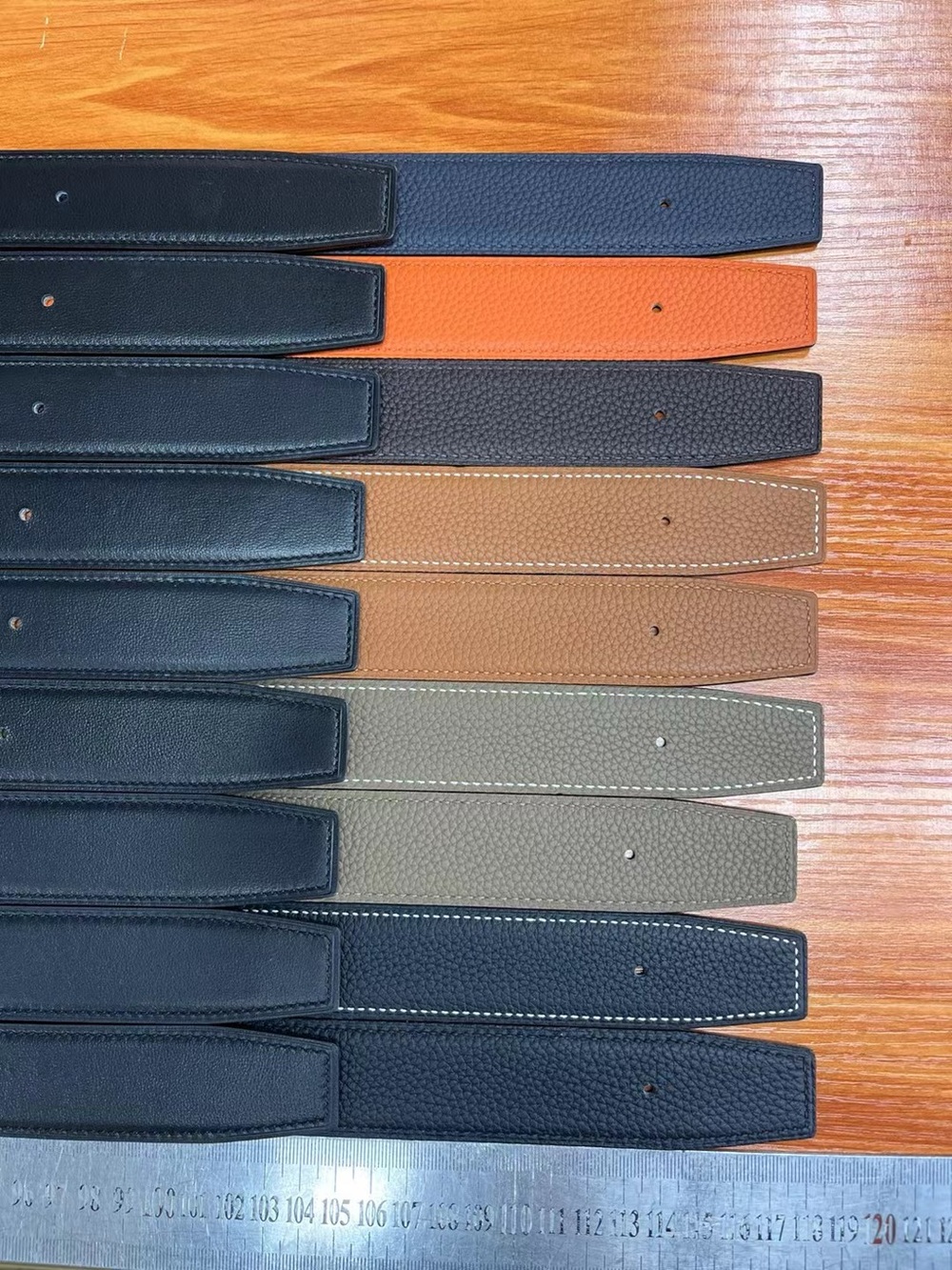 Men's Reversible Leather BeltWidth suitable for Hermes buckle head 3.2cm